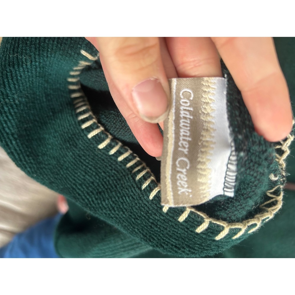 Coldwater Creek Forest Trees Mock Neck Fleece Sweater Green
Grandmacore - Picture 5 of 8